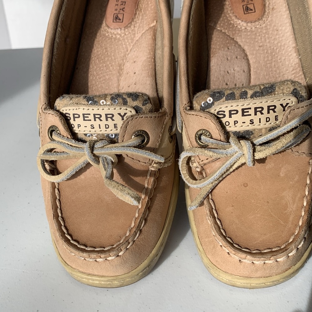 Sperry Top-Sider Angelfish Sequin Leopard Print Womens Size 6 - Picture 11 of 11